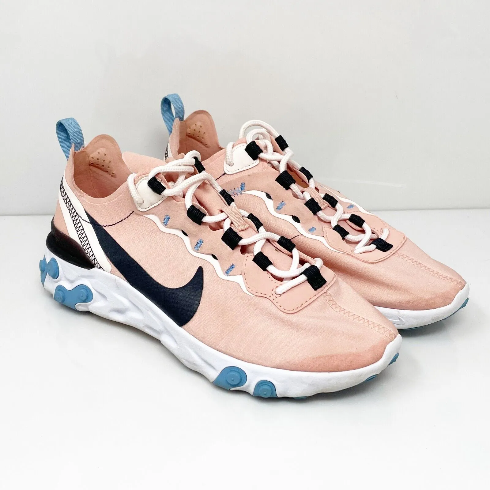 Nike Womens React Element 55 BQ2728-602 Pink Running Shoes Sneakers Size 6.5