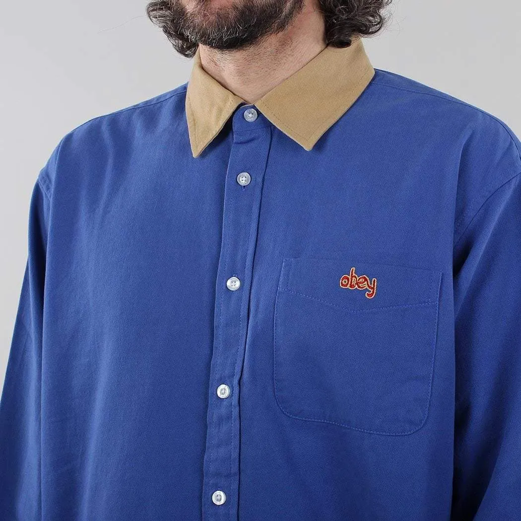 OBEY Caleb Woven Long Sleeve Shirt