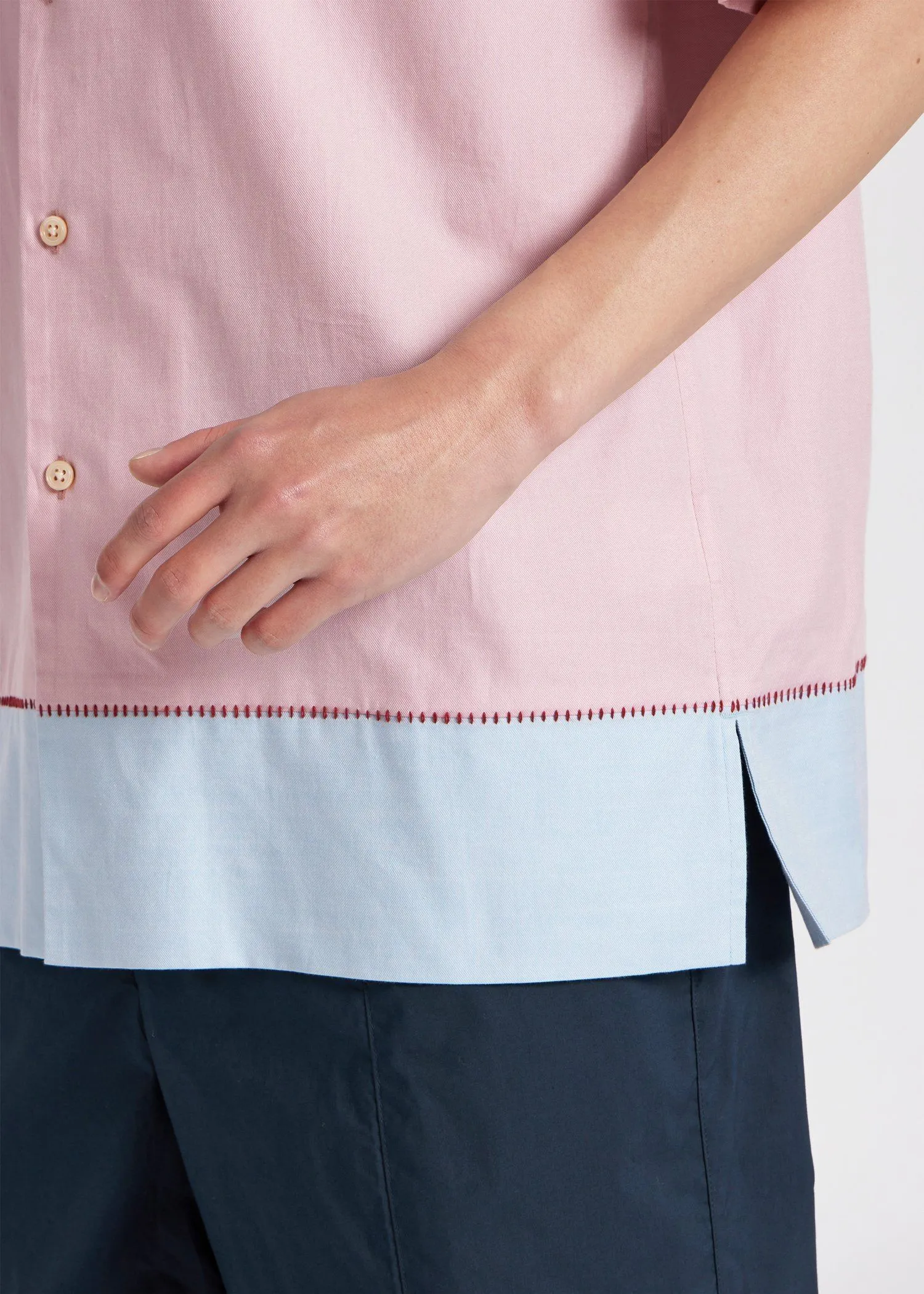 Paul Smith  |Street Style Bi-color Cotton Short Sleeves Shirts