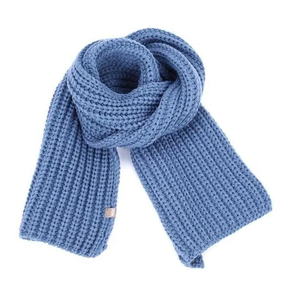 Peppercorn Kids Chunky Rib Scarf Blue