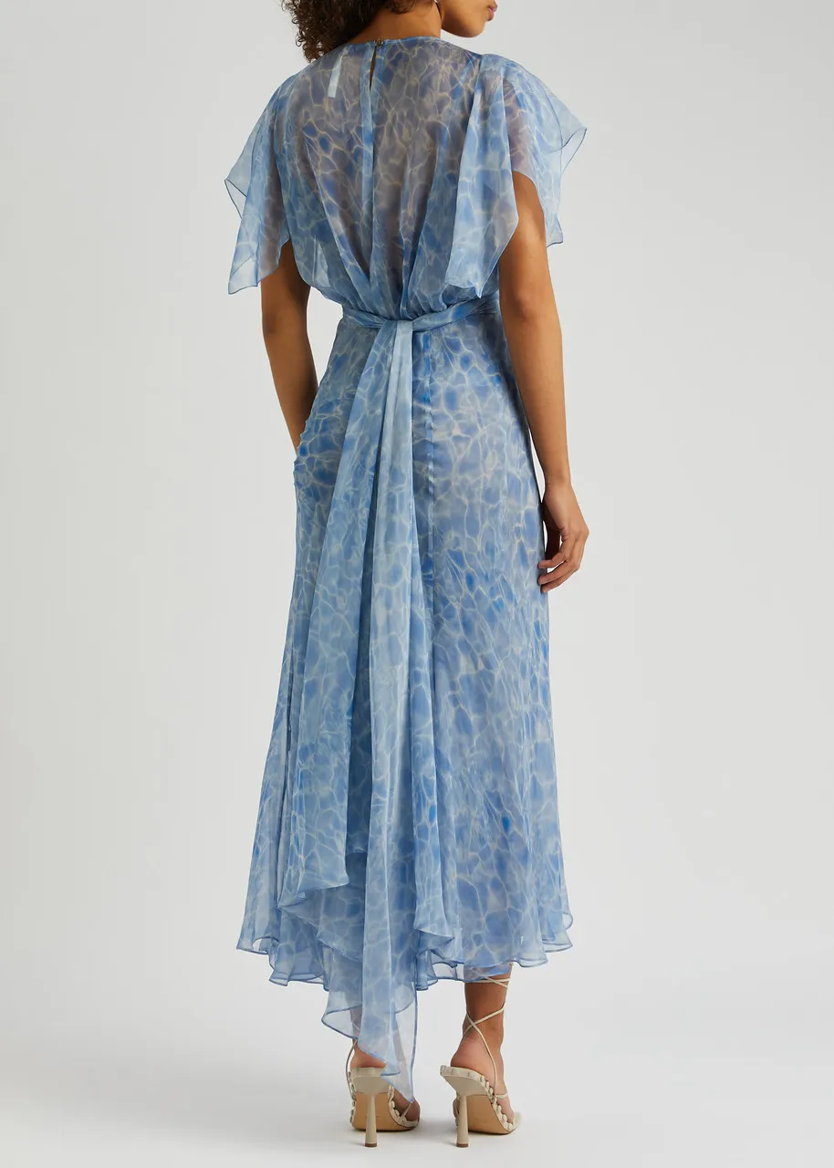 PETAR PETROV Aleia printed silk-chiffon midi dress -                         -                     -                