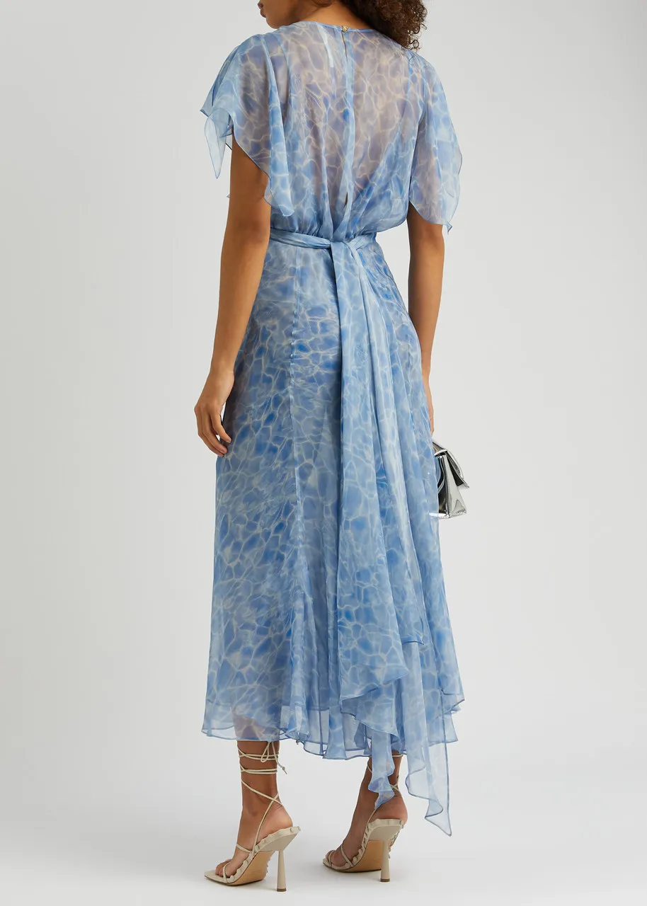 PETAR PETROV Aleia printed silk-chiffon midi dress -                         -                     -                