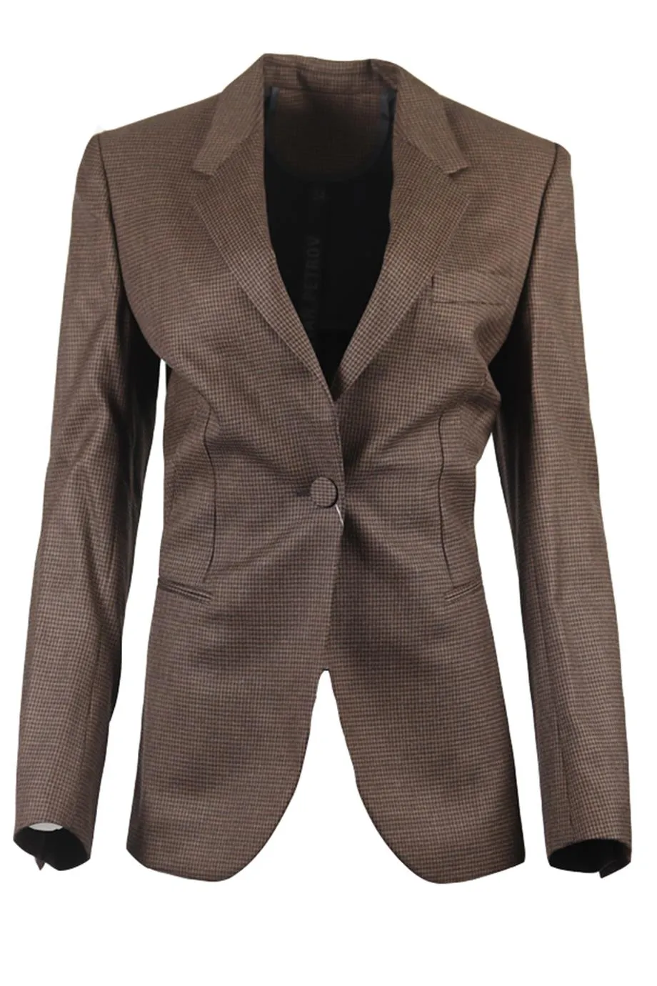 PETAR PETROV HOUNDSTOOTH WOOL BLAZER FR 34 UK 6