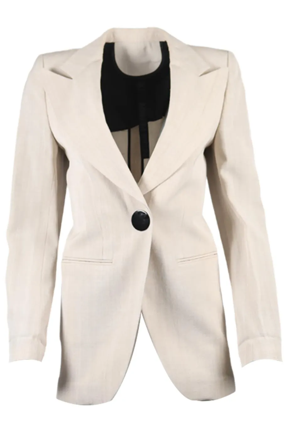 PETAR PETROV LINEN BLEND BLAZER FR 34 UK 6