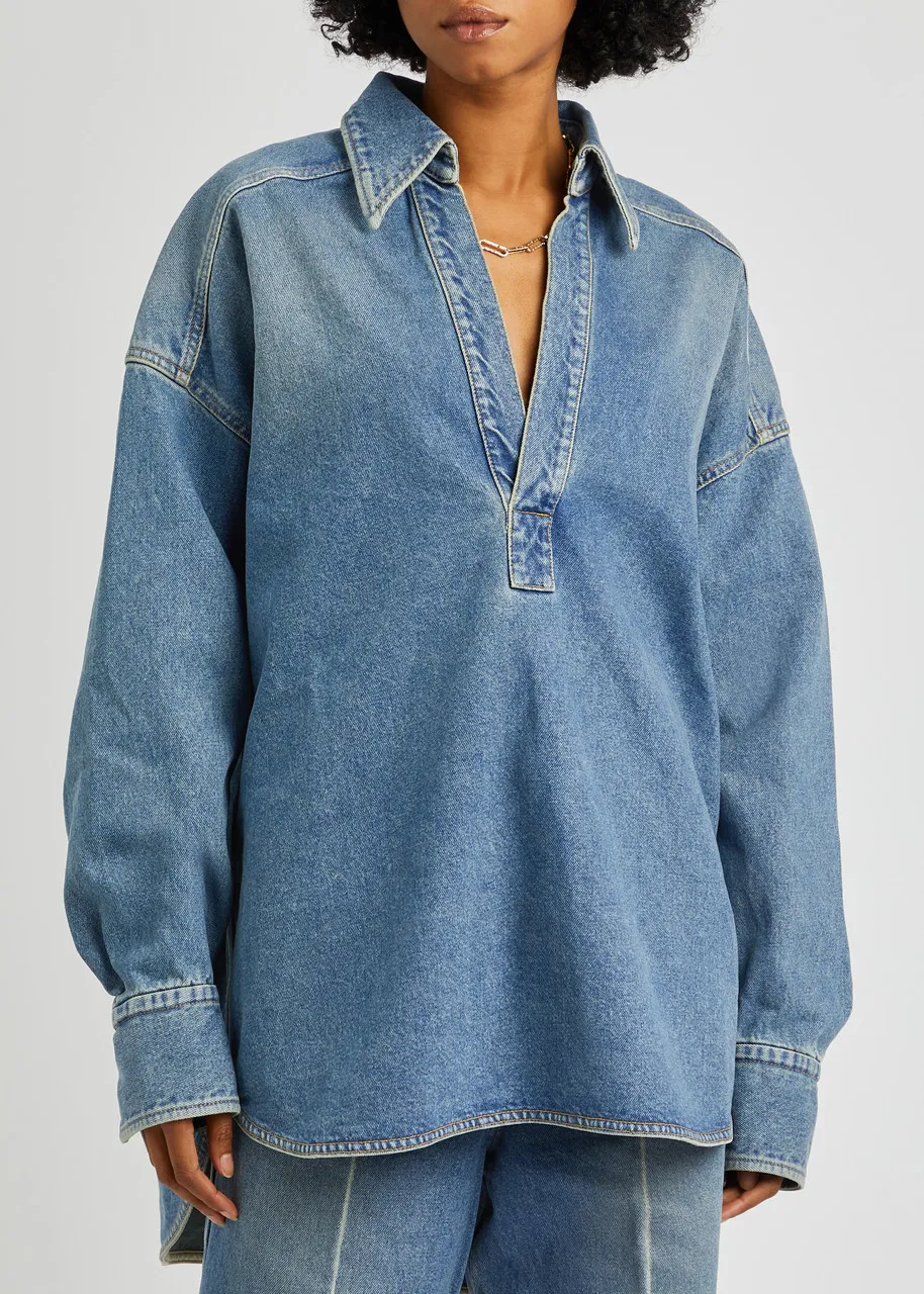 PETAR PETROV Longest Day oversized denim shirt -                         -                     -                