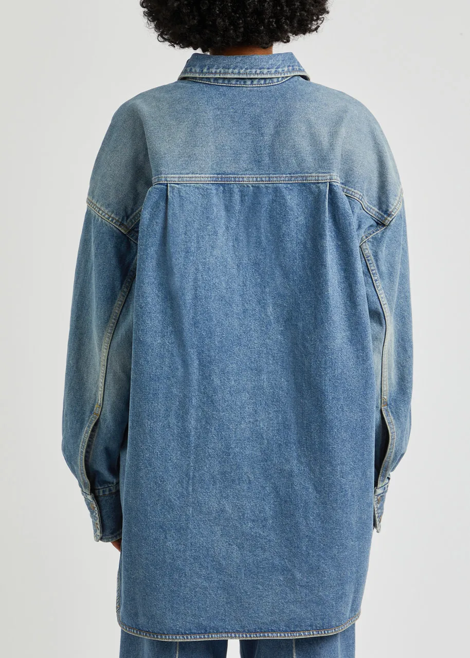 PETAR PETROV Longest Day oversized denim shirt -                         -                     -                