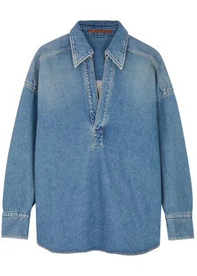 PETAR PETROV Longest Day oversized denim shirt -                         -                     -                