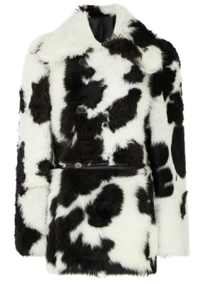 PETAR PETROV Psycho cow-print shearling jacket  -                         -                     -                