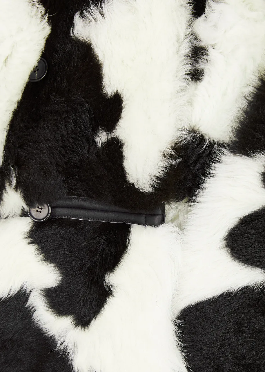 PETAR PETROV Psycho cow-print shearling jacket  -                         -                     -                