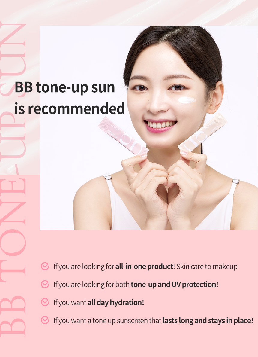 Ph. Hubby BB Tone up Beige 1g Sunscreen Cream Stick Type SPF50+ PA++++ 50pcs No White Cast Facial Skincare UV block Face Body Ne