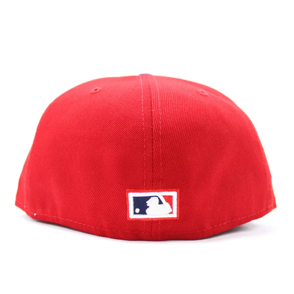 Philadelphia Phillies 2008 World Series 59Fifty New Era Fitted Cap (Red Glow in the Dark Mint Under Brim)