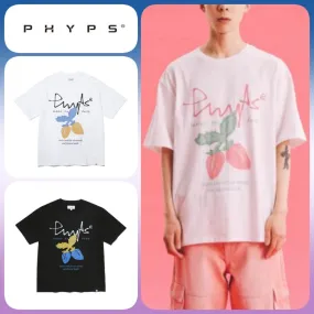 Phyps Department  |Unisex U-Neck Cotton Oversized Logo T-Shirts