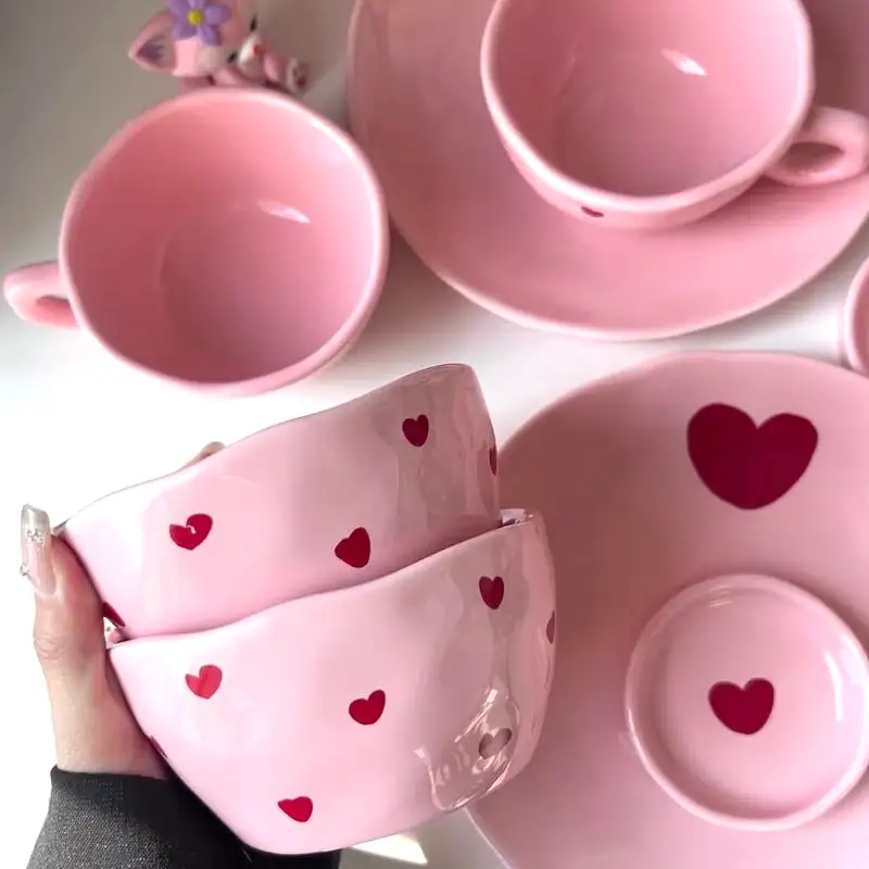 Pink Love Series  Ceramic Tableware Set - Kimi