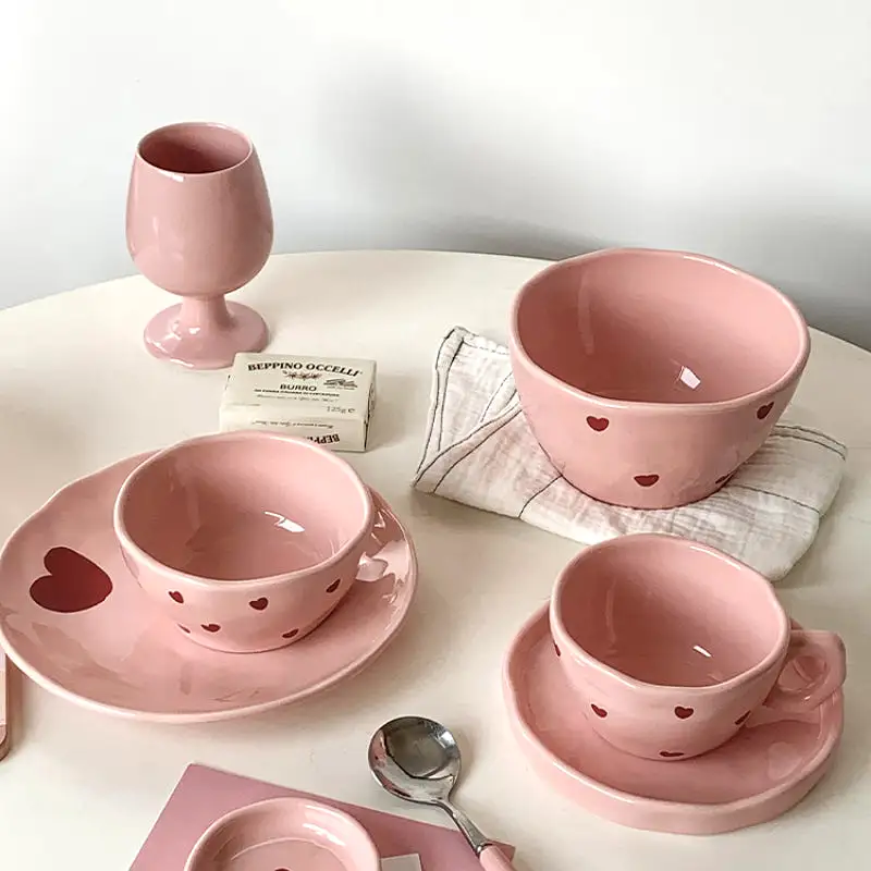 Pink Love Series  Ceramic Tableware Set - Kimi