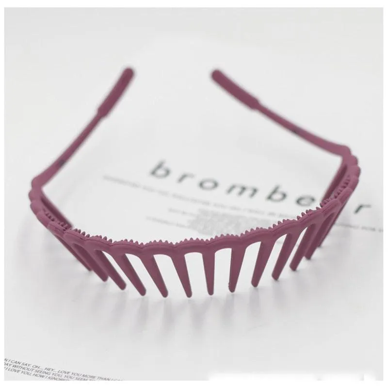 Plastic Full Circle Stretch Flexible Comb Teeth Headband Hair Hoop