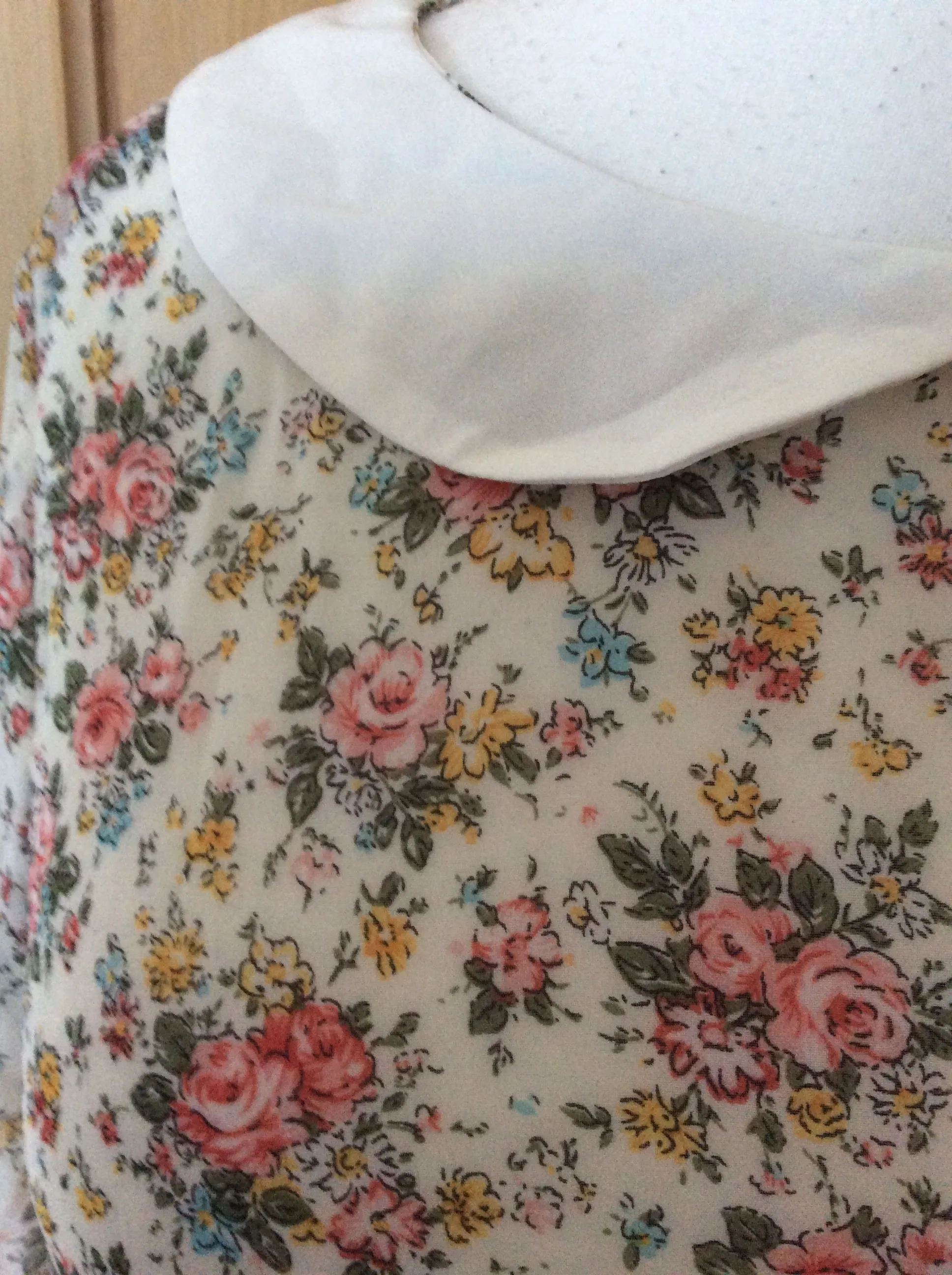 Primark  |Flower Patterns Chiffon Medium Short Sleeves Elegant Style