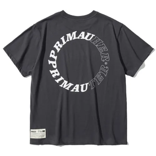 PRIMAUTER  |Unisex Street Style Short Sleeves Logo T-Shirts