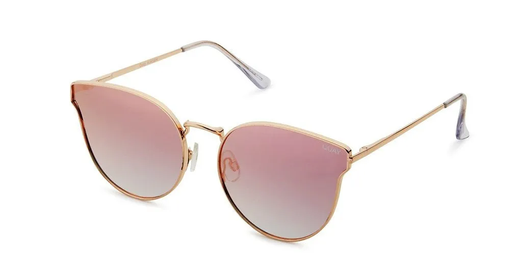 Quay All My Love Rose Pink Mirror Sunglasses