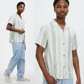 Rhythm  |Tropical Patterns Linen Street Style Short Sleeves Shirts