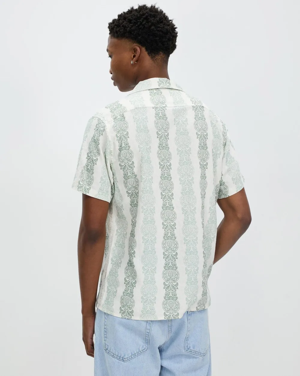 Rhythm  |Tropical Patterns Linen Street Style Short Sleeves Shirts