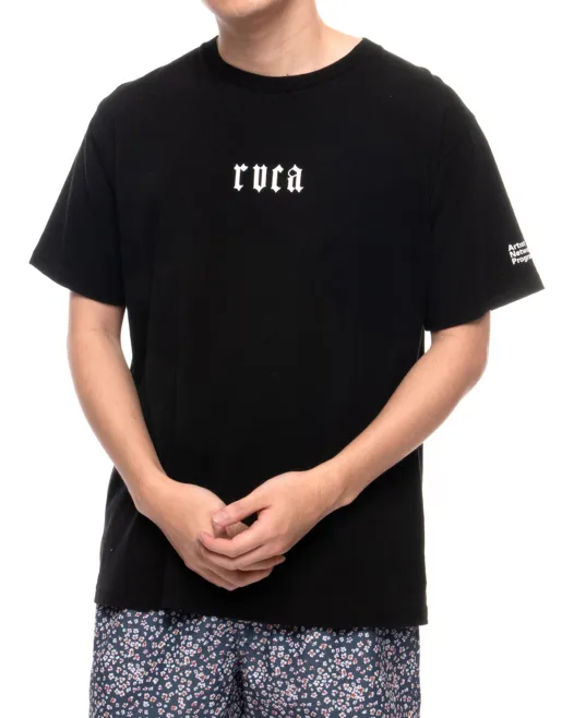 RVCA  |Plain Short Sleeves Logo T-Shirts