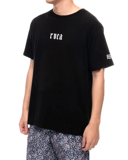 RVCA  |Plain Short Sleeves Logo T-Shirts