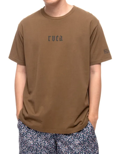 RVCA  |Plain Short Sleeves Logo T-Shirts