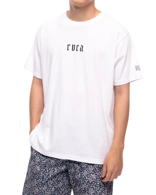 RVCA  |Plain Short Sleeves Logo T-Shirts