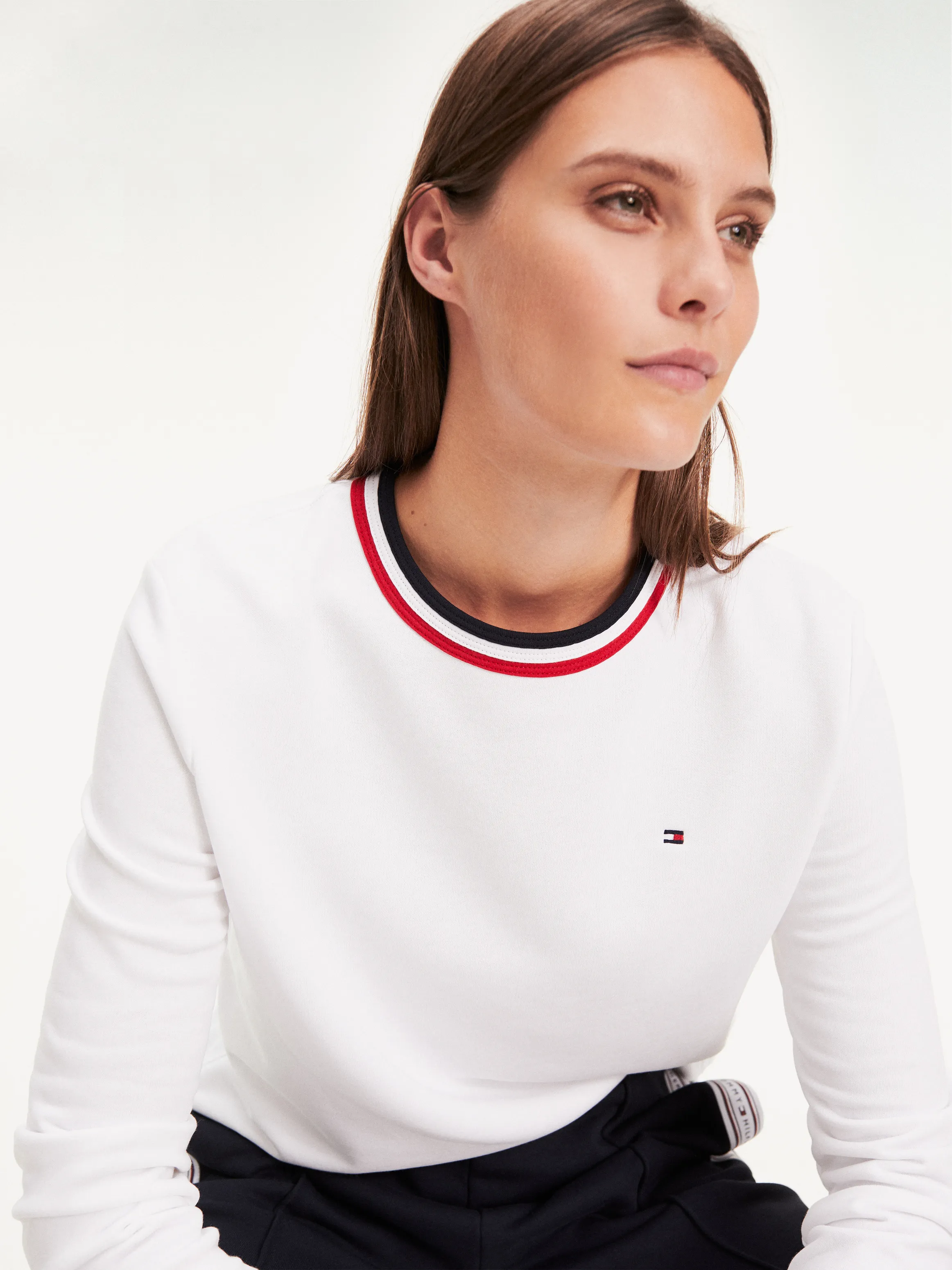 Signature Crew Neck Sweatshirt | Hoodies | Tommy Hilfiger