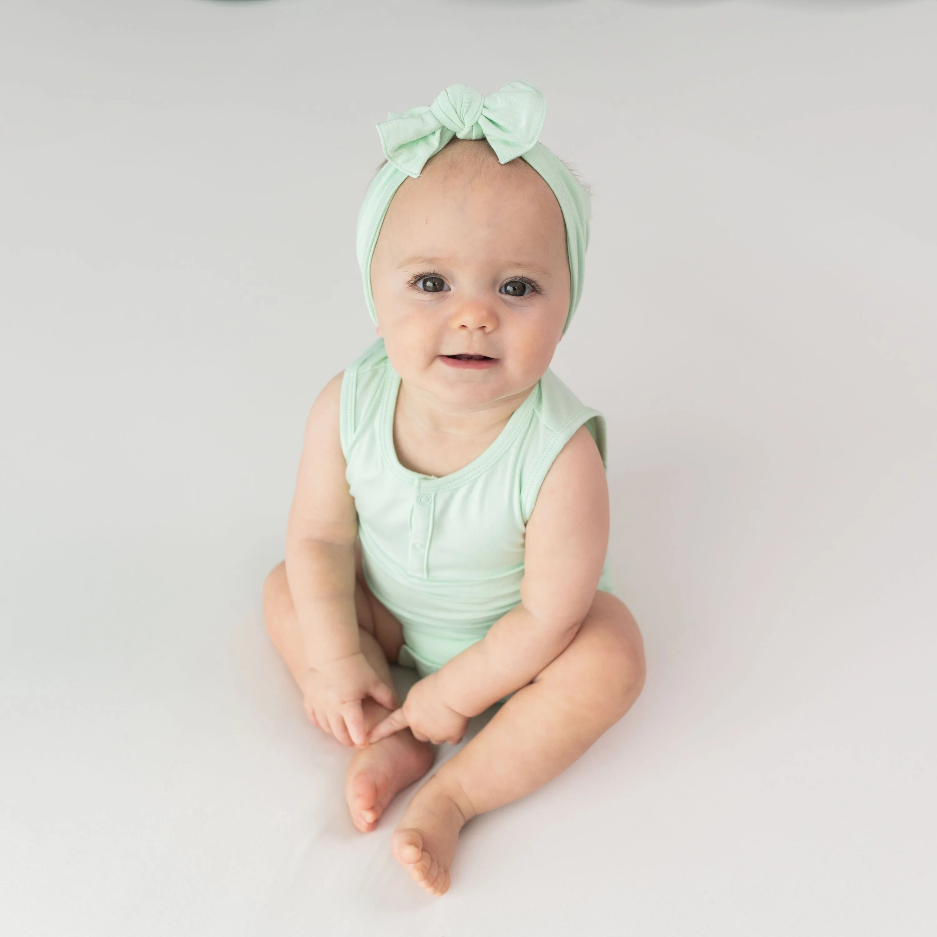 Sleeveless Bodysuit in Mint