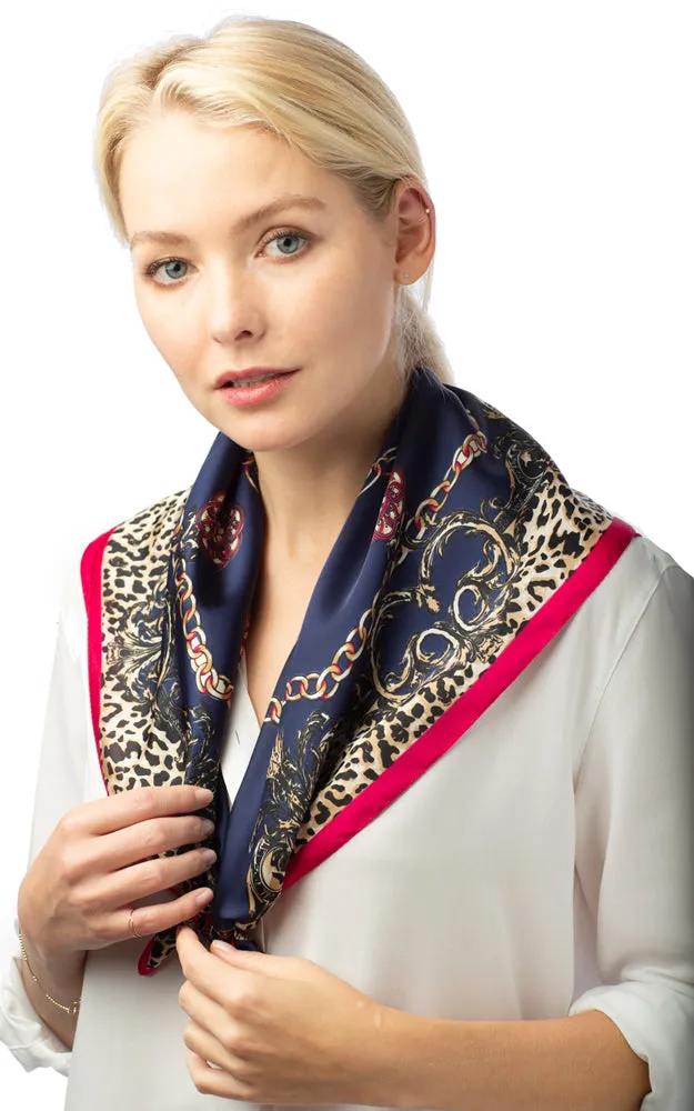 SPSS8618 Animal Chain Mix Printed Scarf