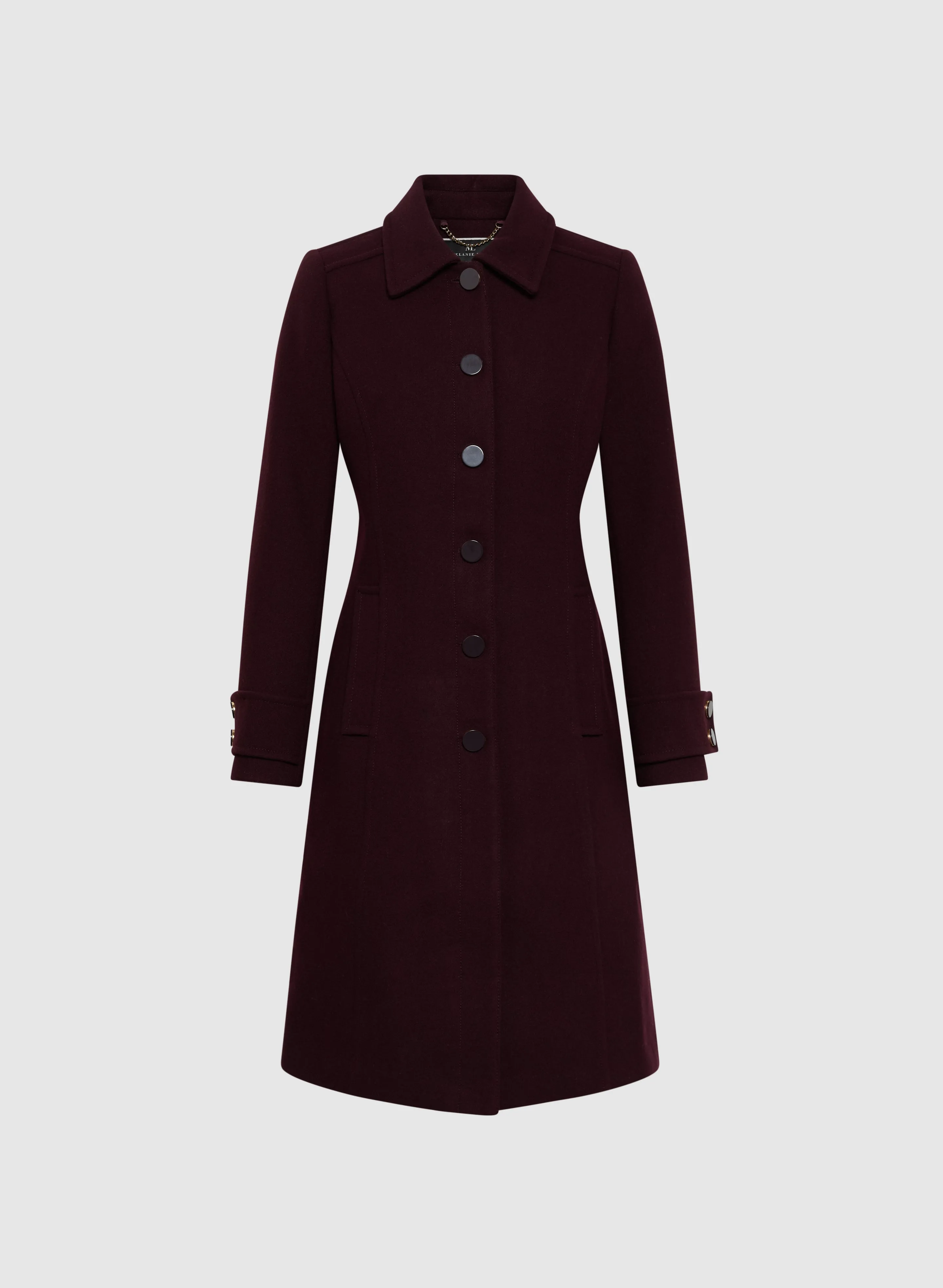 Stretch Wool-Blend Coat