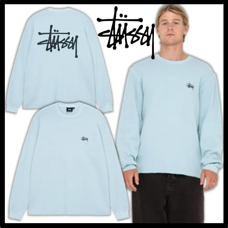 STUSSY  |Unisex Street Style Logo Skater Style T-Shirts