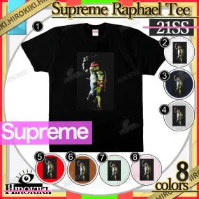 Supreme  |Unisex Street Style Collaboration Logo Skater Style T-Shirts