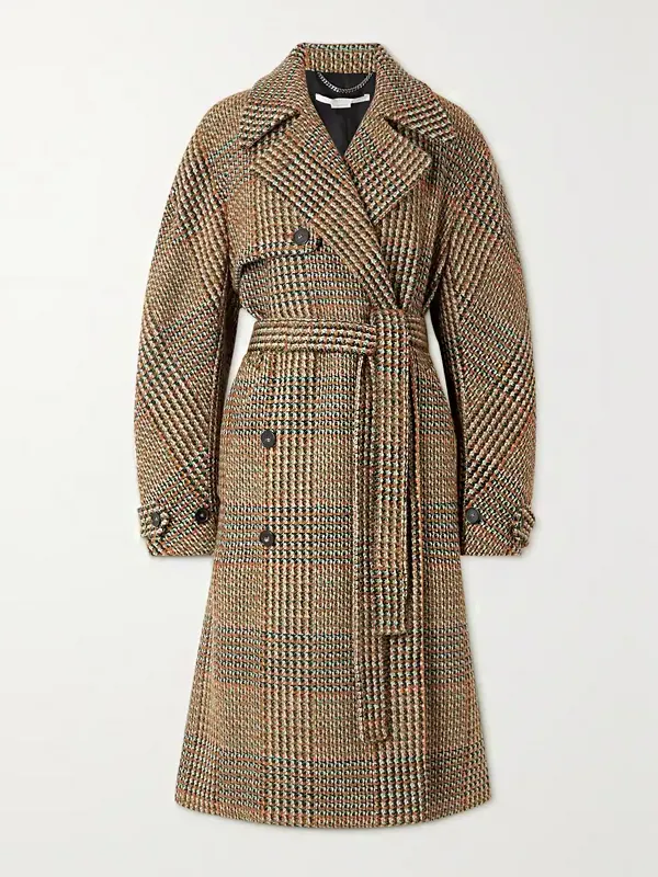 Taylor Swift Tweed Coat | Taylor Swift Checked Brown Coat