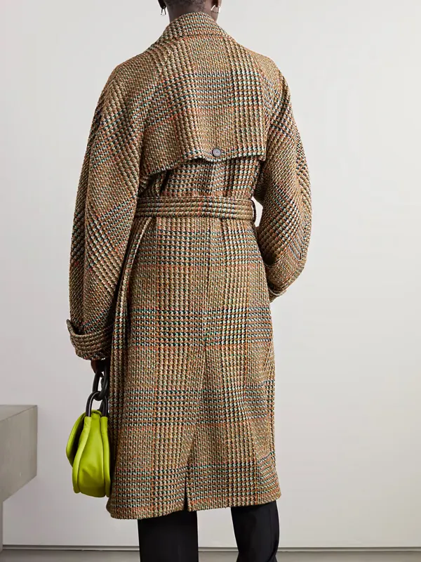 Taylor Swift Tweed Coat | Taylor Swift Checked Brown Coat