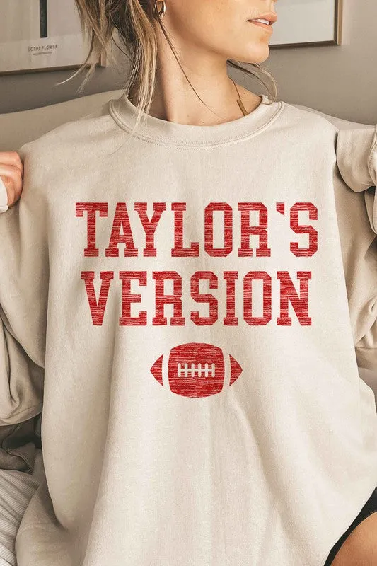 TAYLORS VERSION OVERSIZED GRAPHIC SWEATSHIRT