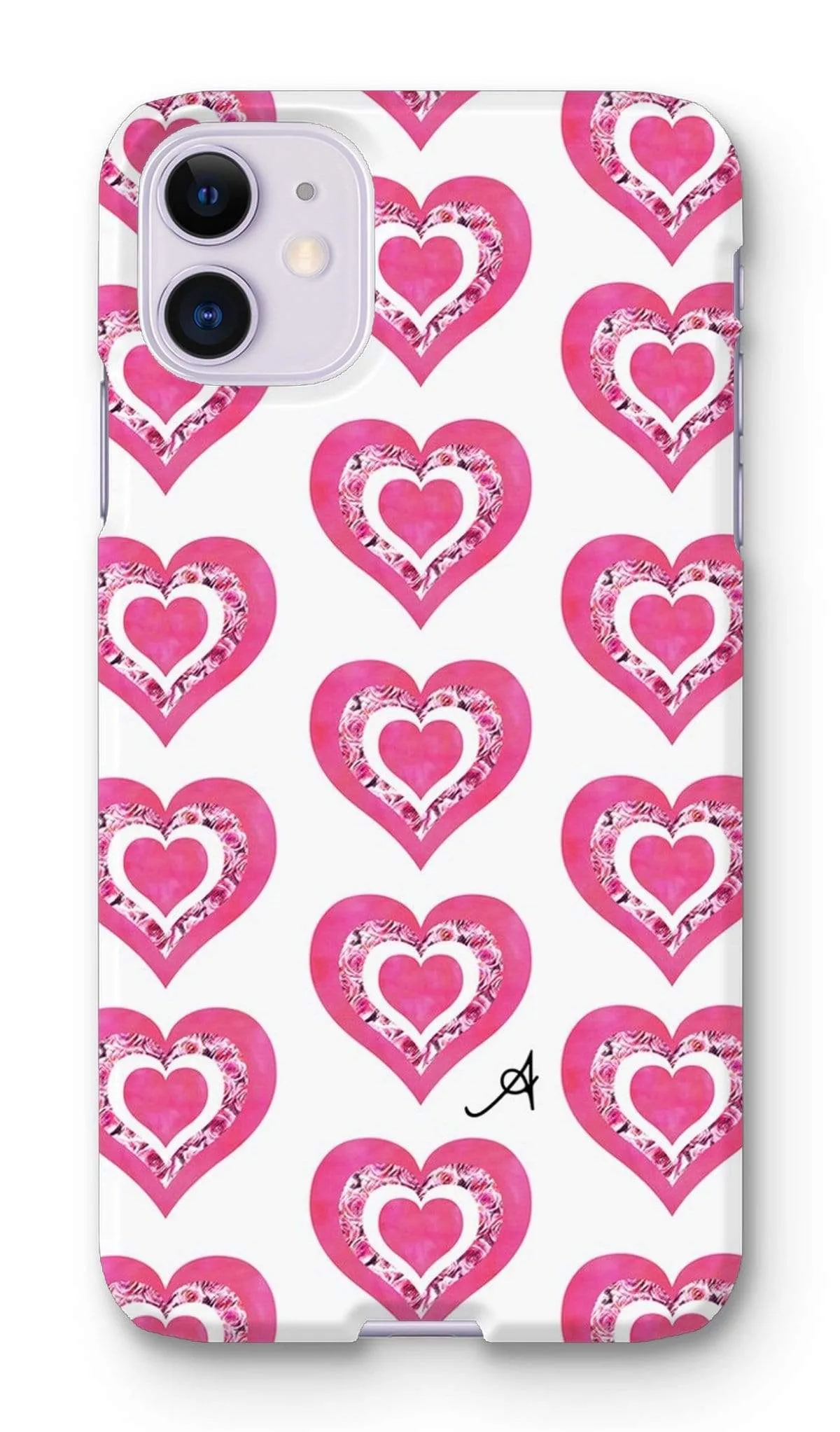 Textured Roses Love Pink Amanya Design Phone Case