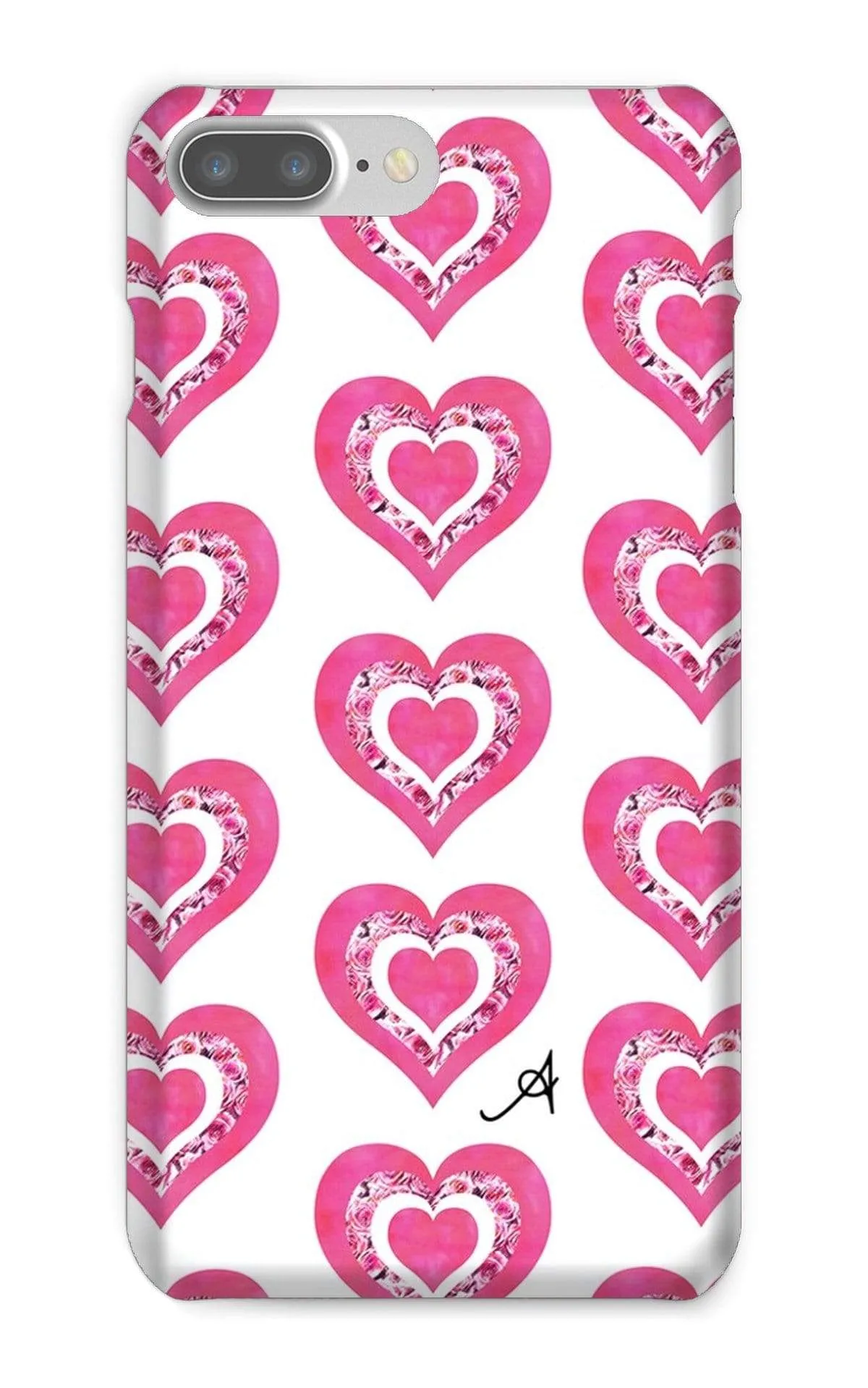 Textured Roses Love Pink Amanya Design Phone Case