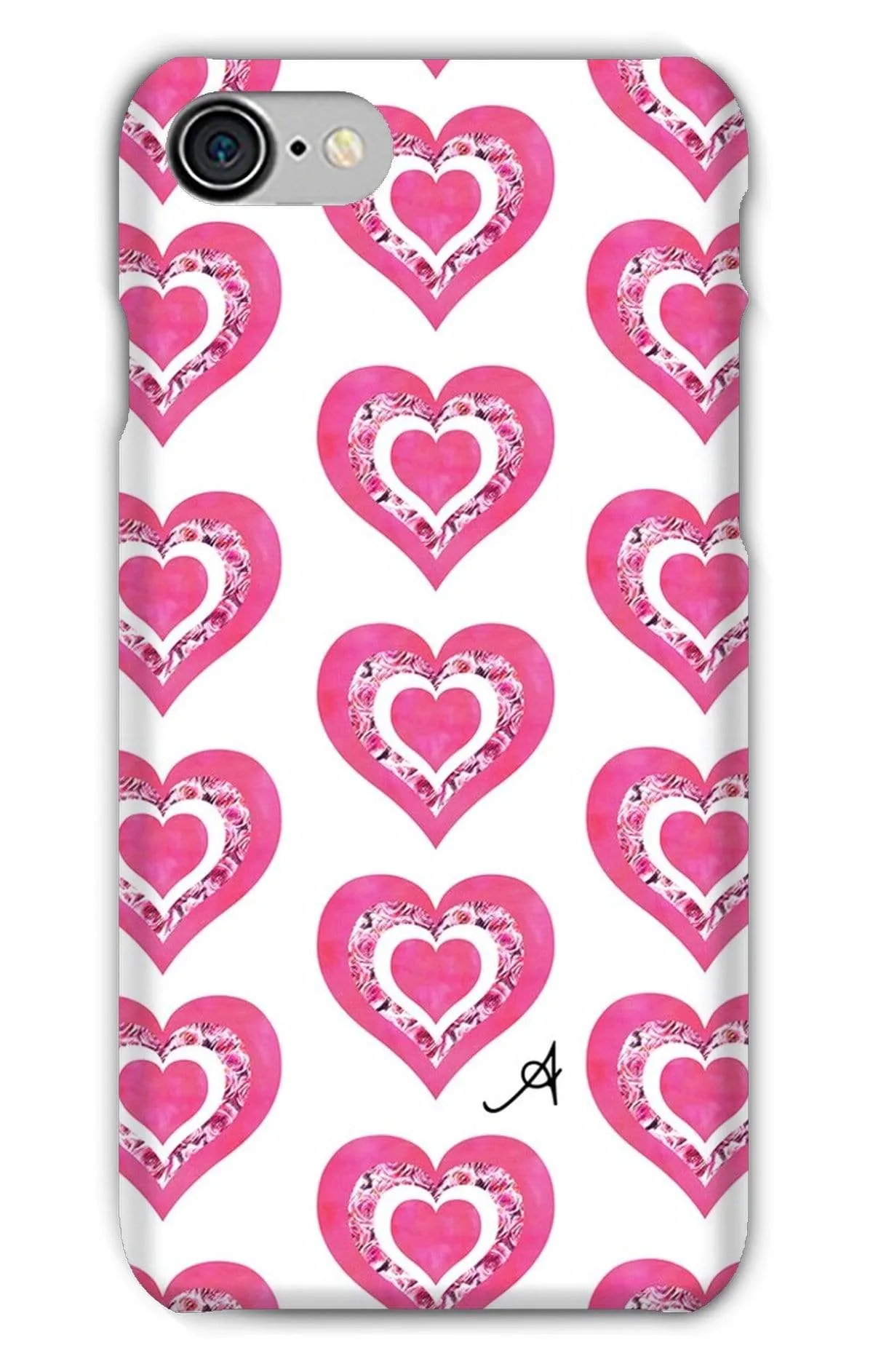 Textured Roses Love Pink Amanya Design Phone Case