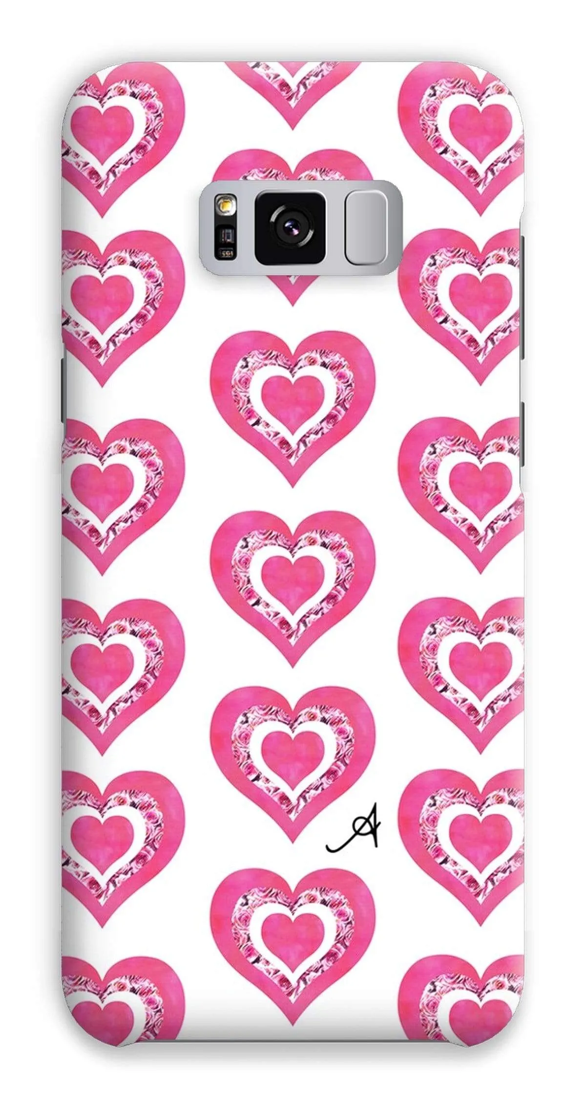 Textured Roses Love Pink Amanya Design Phone Case