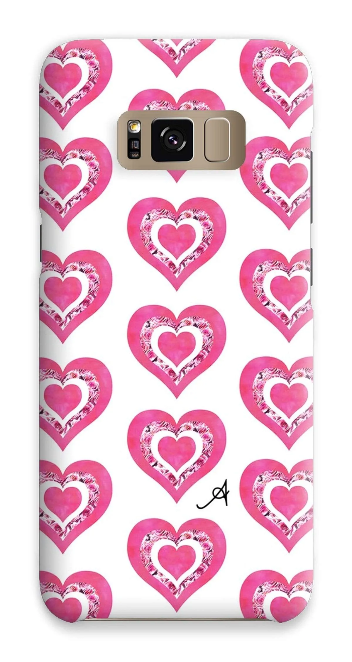 Textured Roses Love Pink Amanya Design Phone Case