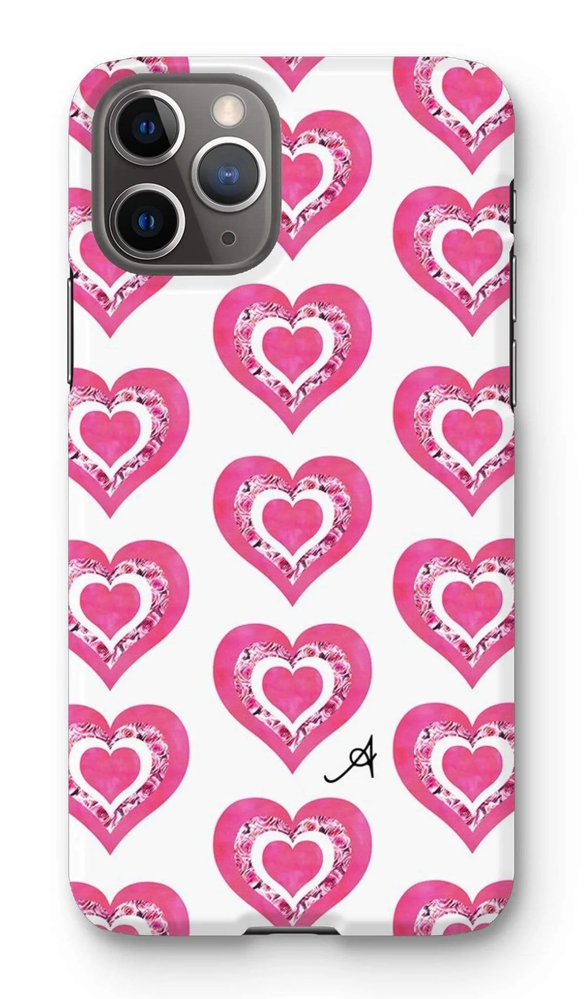 Textured Roses Love Pink Amanya Design Phone Case