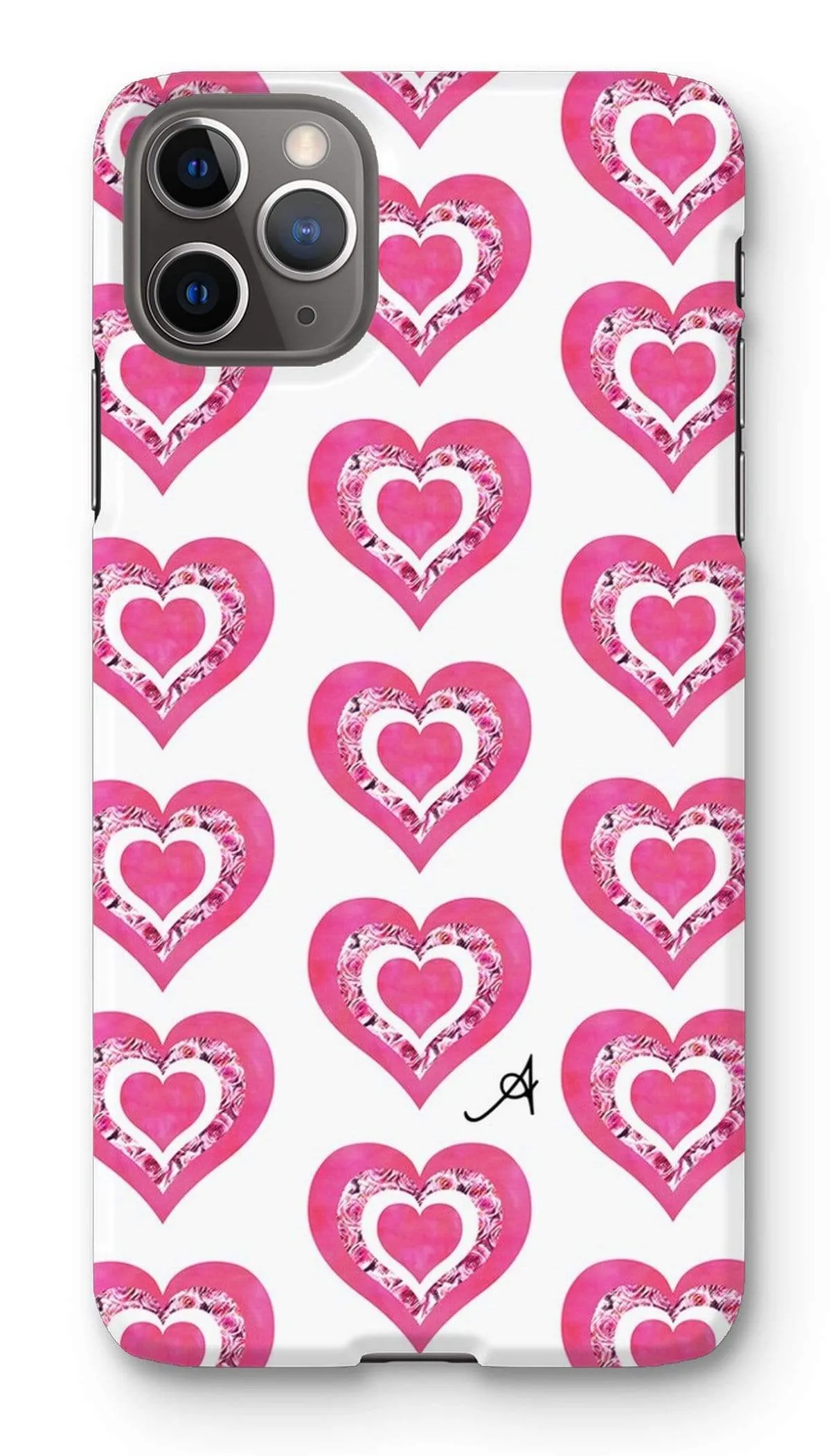 Textured Roses Love Pink Amanya Design Phone Case