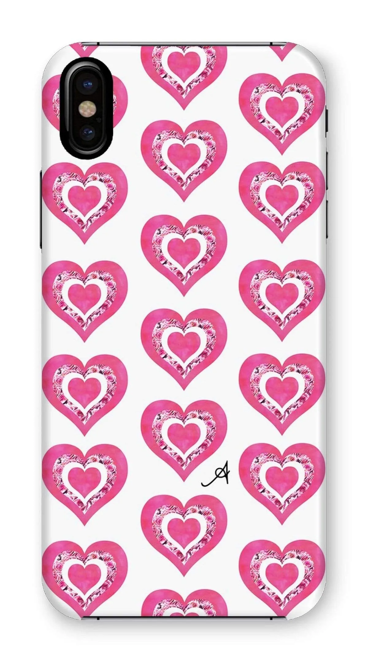 Textured Roses Love Pink Amanya Design Phone Case