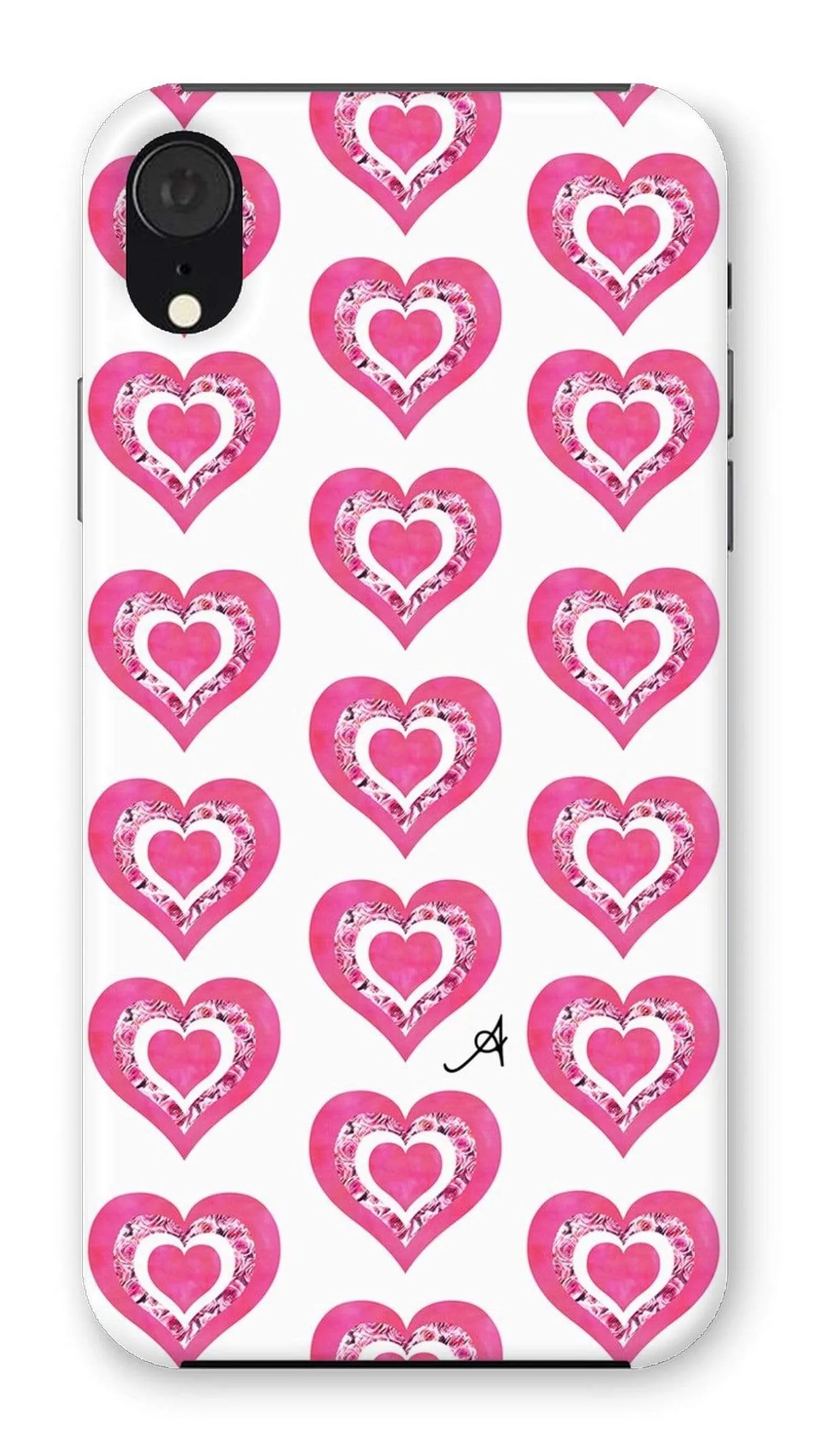 Textured Roses Love Pink Amanya Design Phone Case