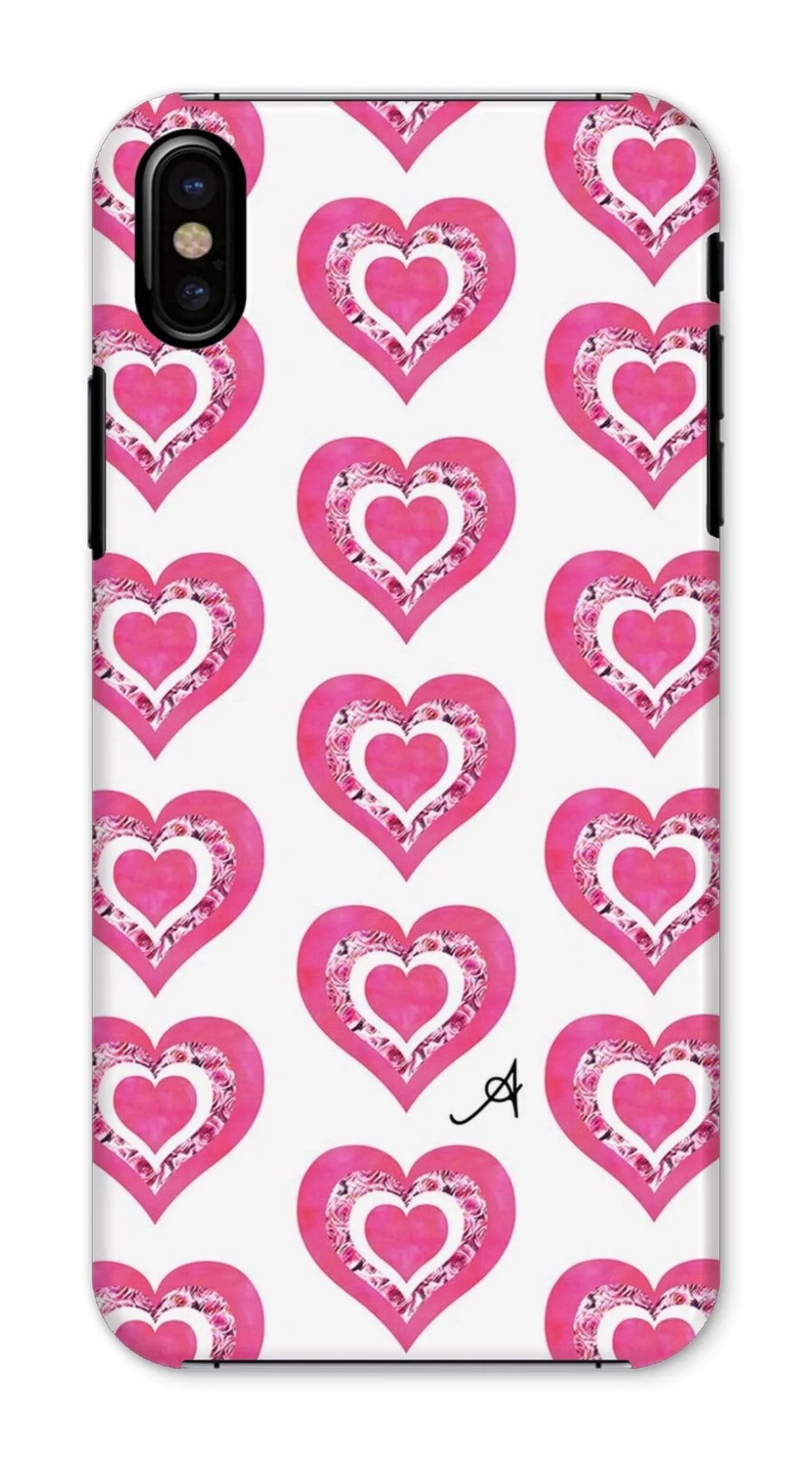 Textured Roses Love Pink Amanya Design Phone Case