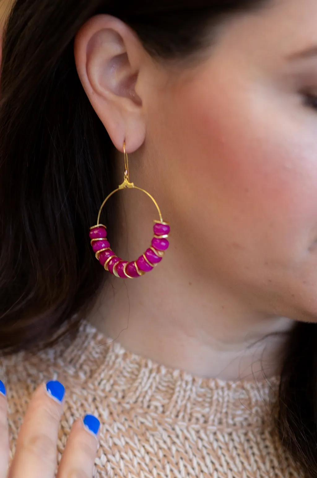 The Amalie Hoops by Annie Claire Designs