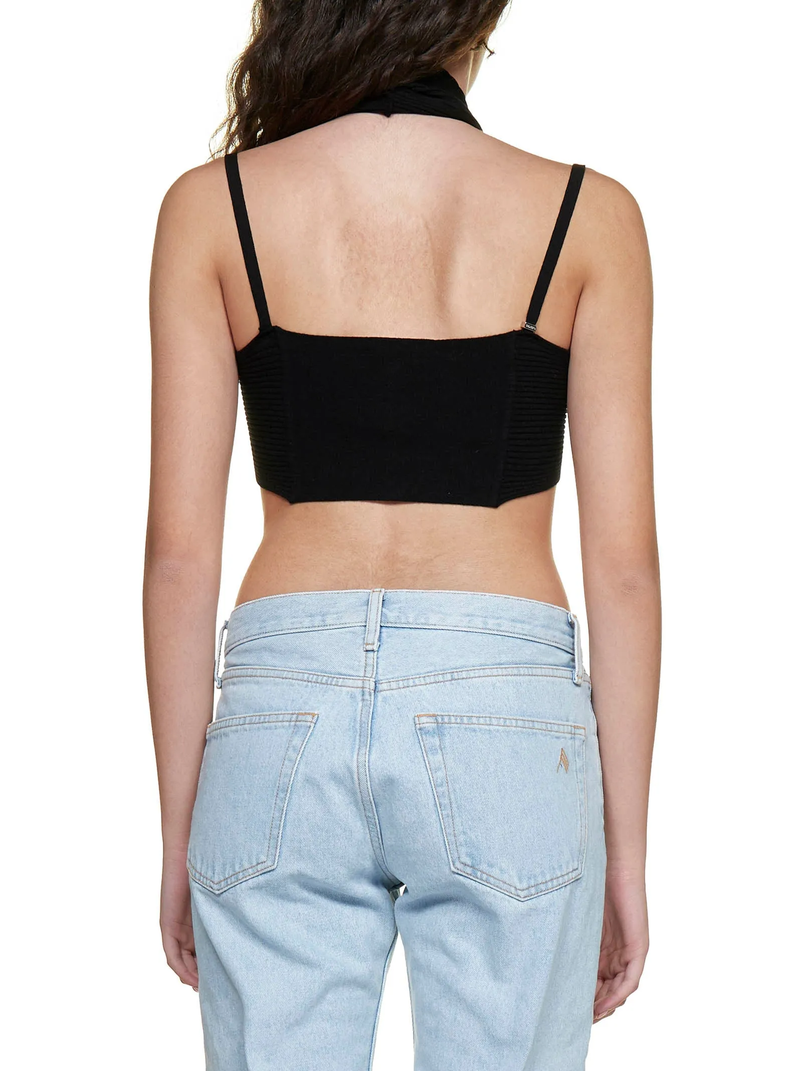 The Attico Ruched Crop Top