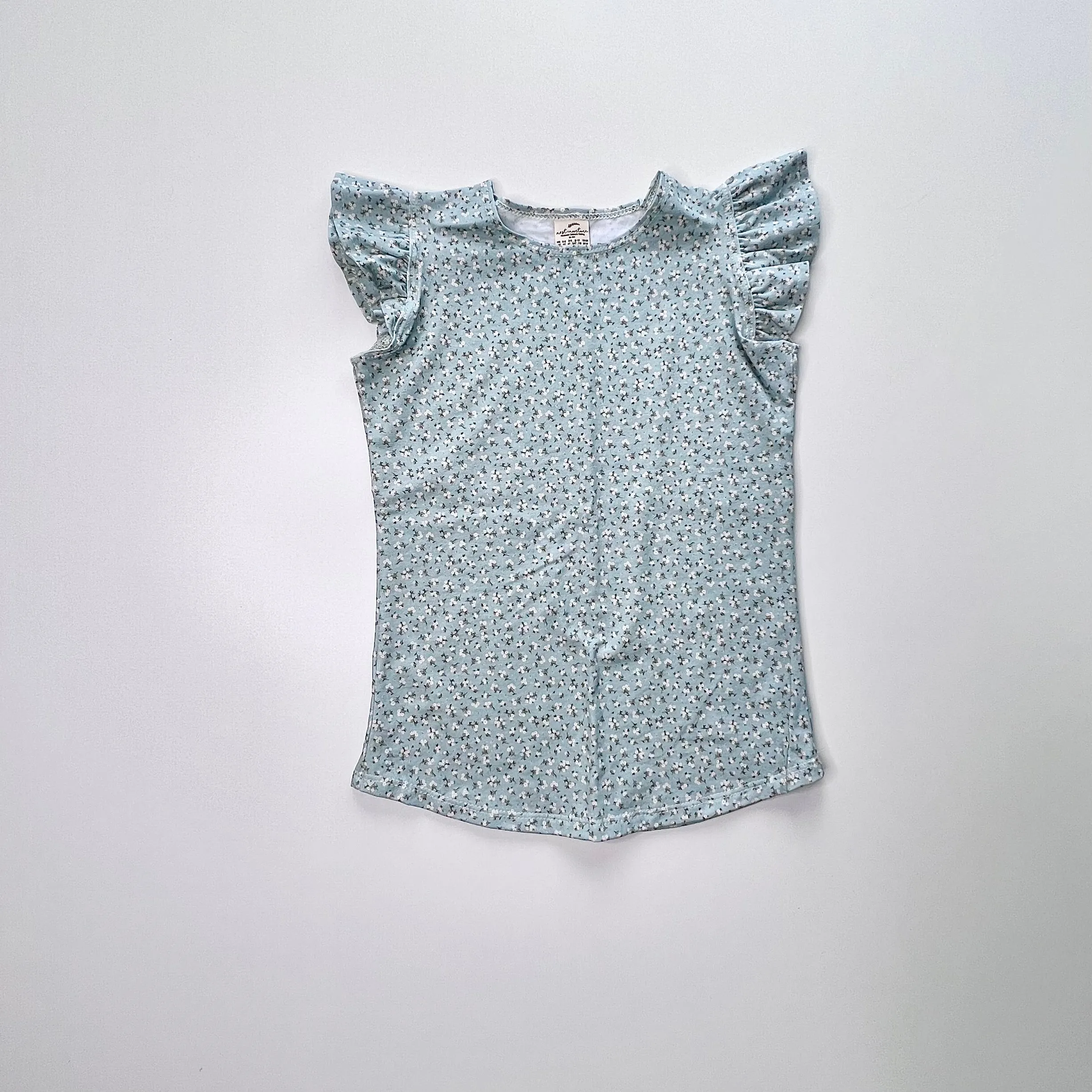 Tilly Tank in 'Ditsy Mint' - Ready To Ship